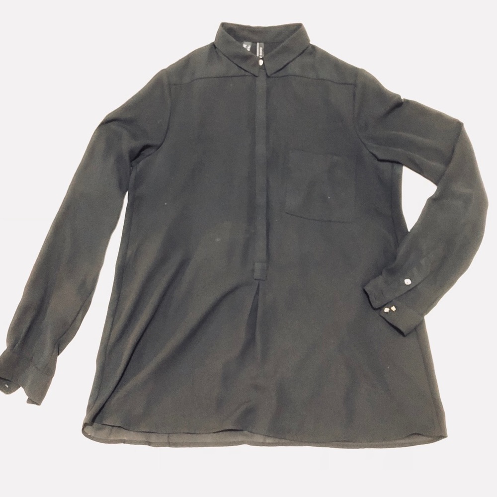 Black Long Sleeved Blouse